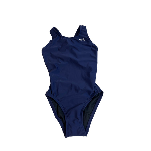 TYR Womens Navy Maxfit Swimsuit Size 22 Chlorine Resistant UPF 50+ Recycled Material