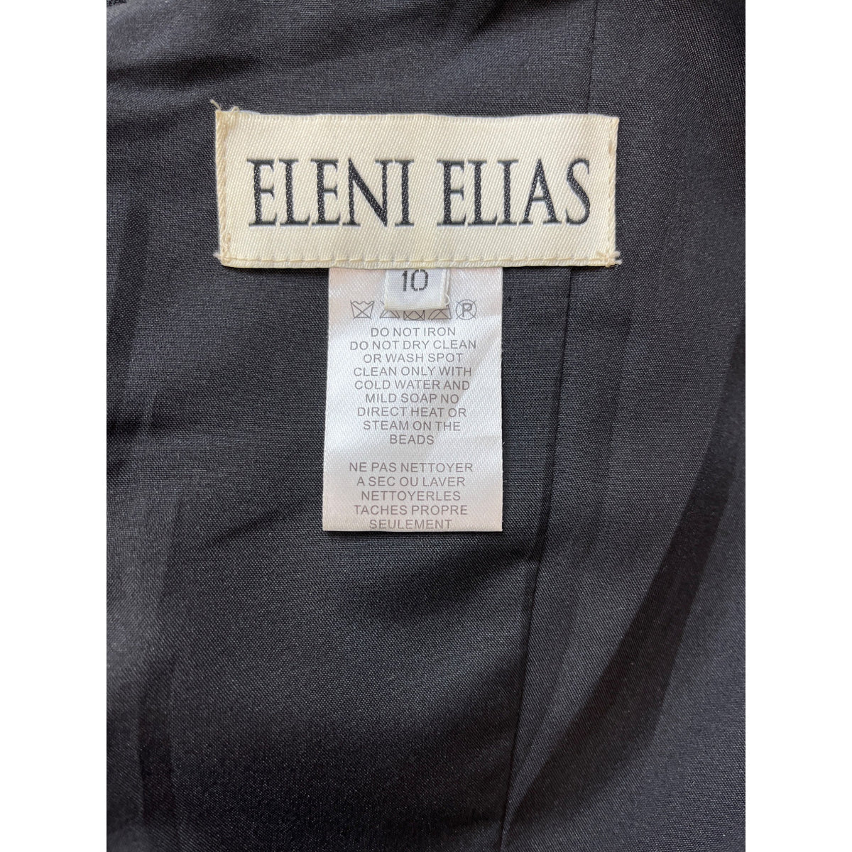 Eleni Elias Women’s Black Mermaid Dress Sz 10 (EU 42)