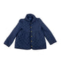 Polo Ralph Lauren Girls Quilted Navy Blue Jacket With Gold Snap Buttons Size 6X