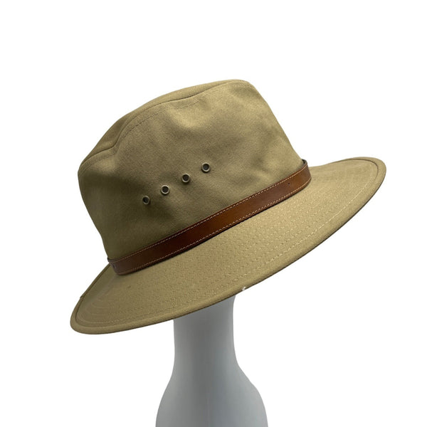 Vintage Country Gentleman Men's Tan Khaki Safari Hat Sz L