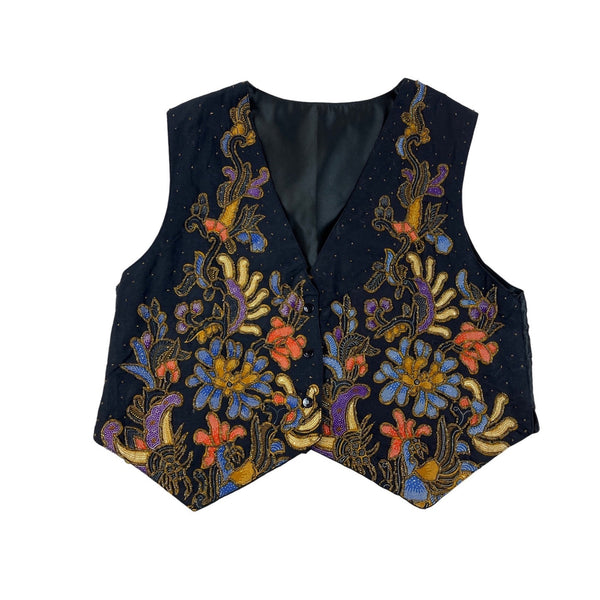 Arise Unisex Multicolor Floral Vest Sz L