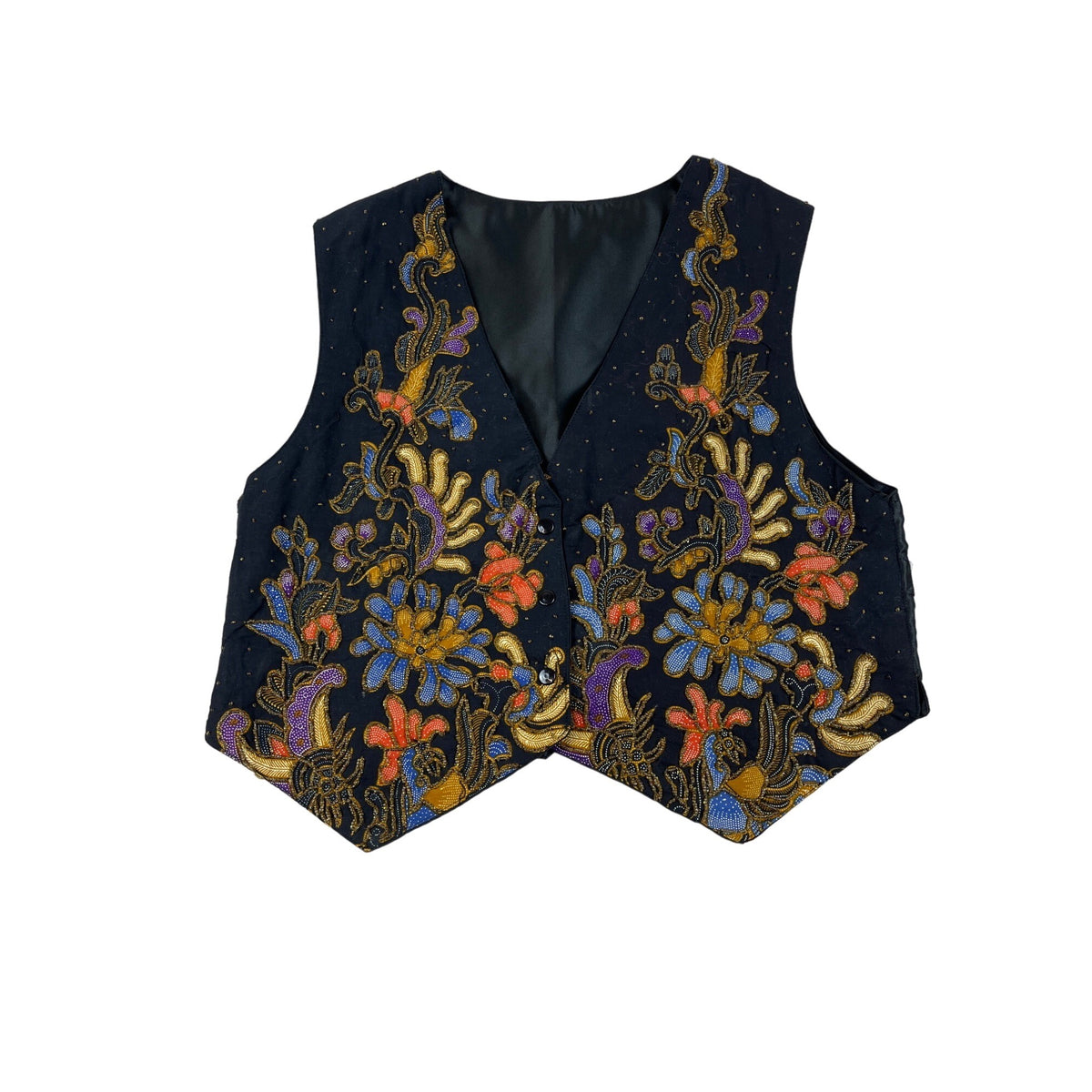 Arise Unisex Multicolor Floral Vest Sz L