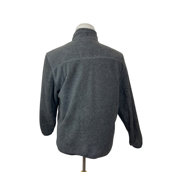 Timberland Men's Grey Mock Neck Pockets Full Zip Fleece Jacket Sz M NWT