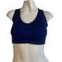 Vibe Sports Strappy Blue Sports Bra Womens Large Nylon/Spandex