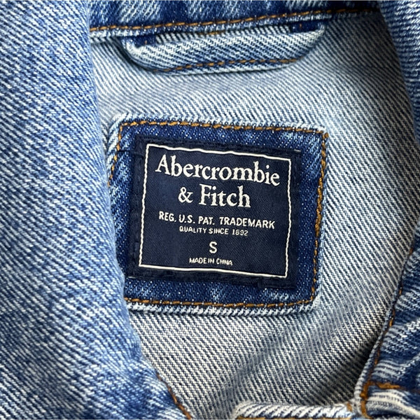 Abercrombie & Fitch Women's Blue Denim Jacket Sz S