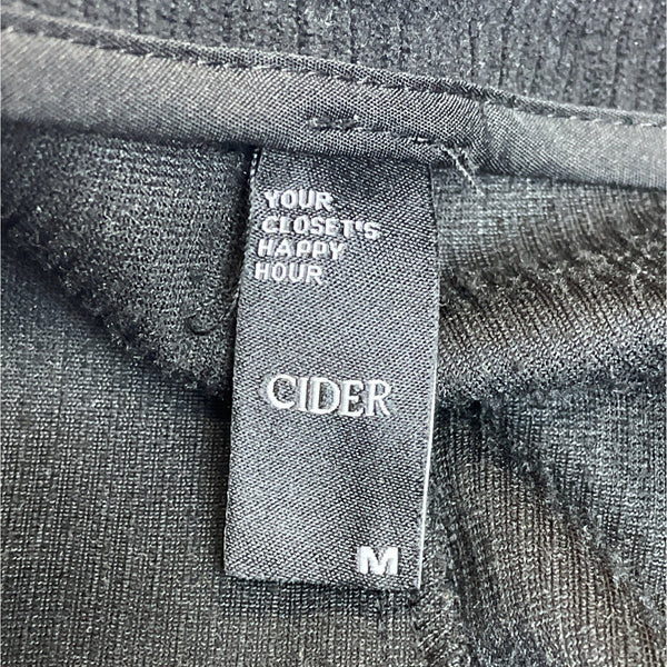 Cider Women's Black Corduroy Roper Sz M