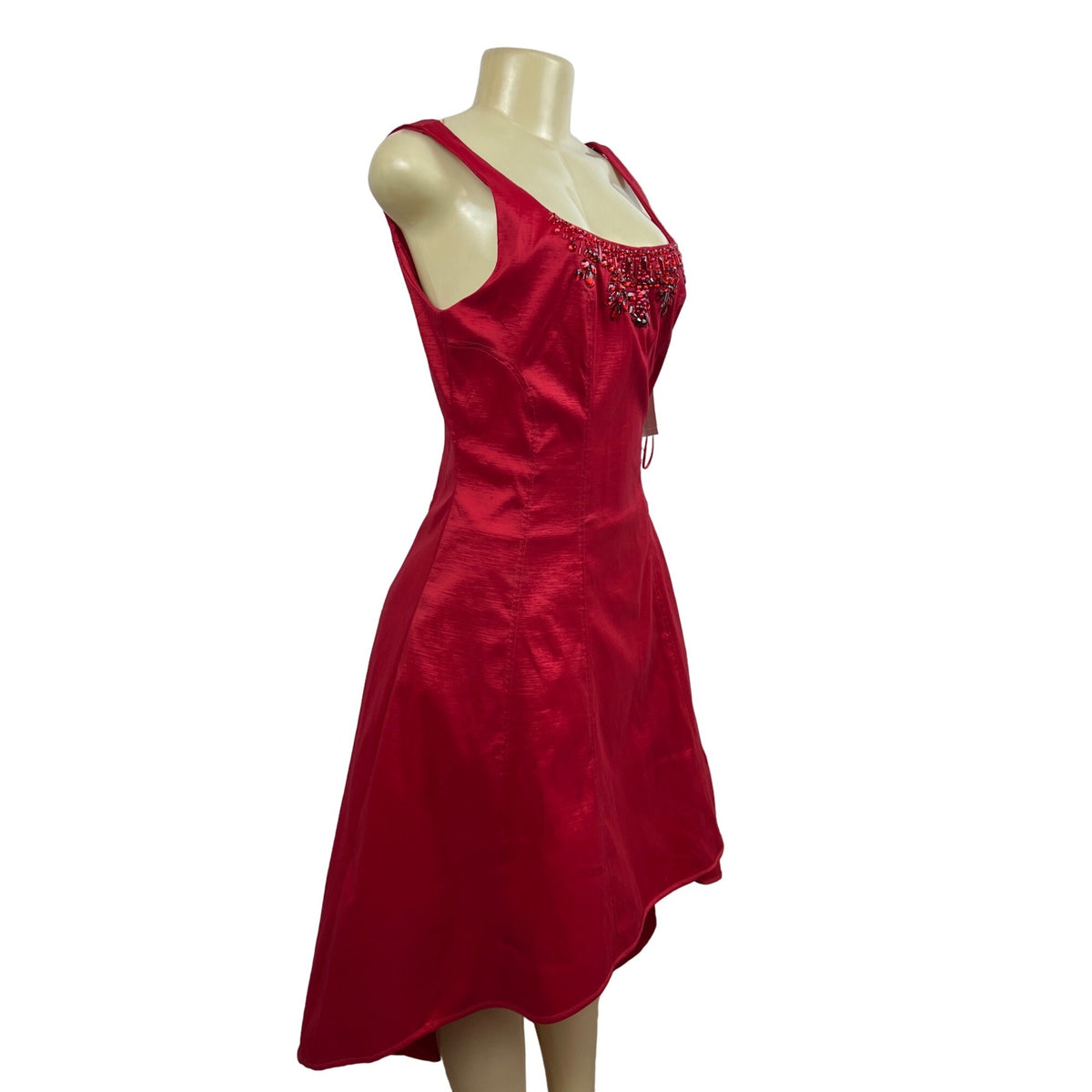 Nicole Hiller New York Women's Red High-low D Snack Dress Sz 10 (EU 44) - NWT