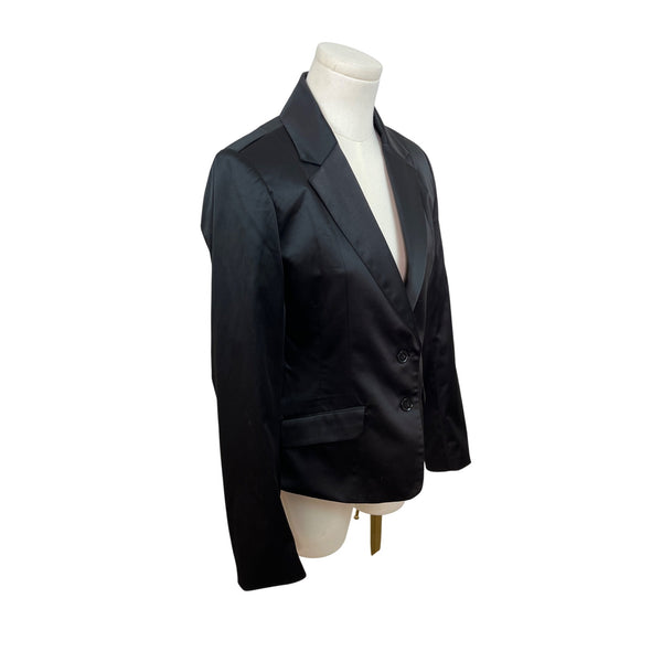 Twenty One Womens Black Fitted Classic Blazer With Buttons Sz S/P - New