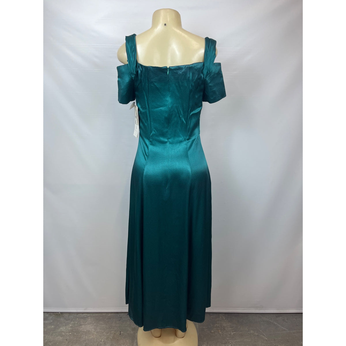 Scott Mclintock Women's Teal Evening Gown Maxi Dress Sz 8 - NWT