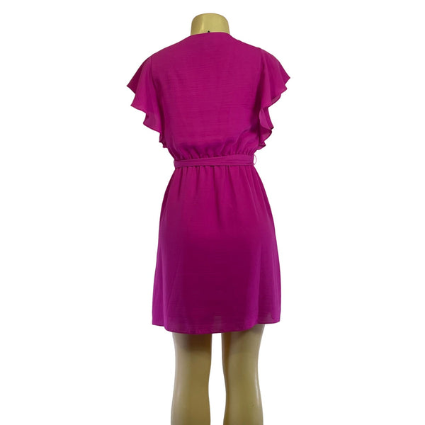 NWT Banana Republic Casual Polyester zero Size Color Hot Pink Women's Dress