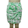 Lilly Pulitzer Green Floral Print Skirt With Lace Trim Size 4- New