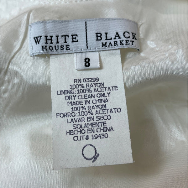 White Black House Market Women's White Shift Dress Sz 8 (EUR 40)