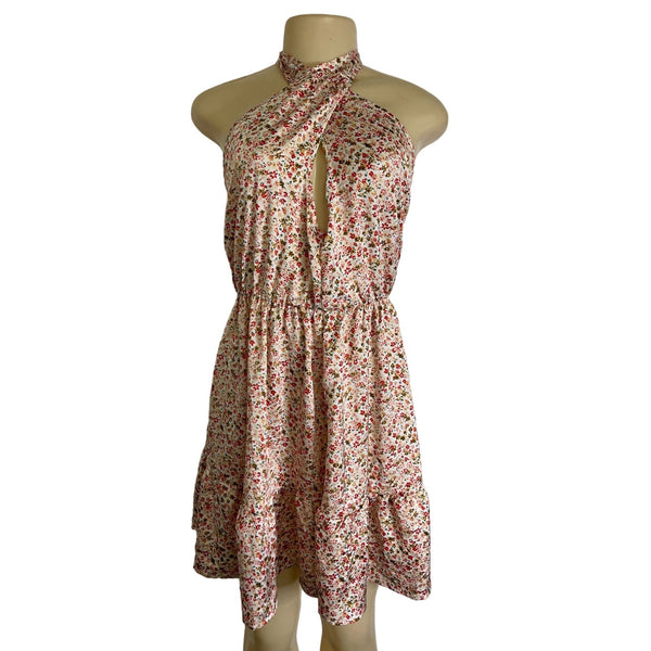 NWT Jenna Girl Classy Multicolor Floral Fit & Flare Dress Size Small