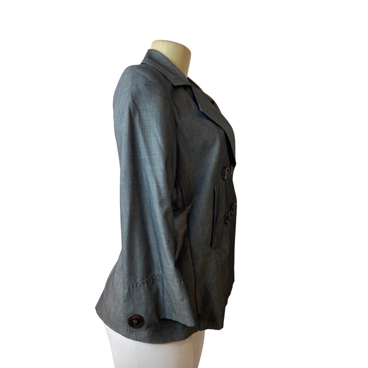 Gerard Darel Women's Grey Double Breasted Blazer Sz 36 (US 6) - NWT