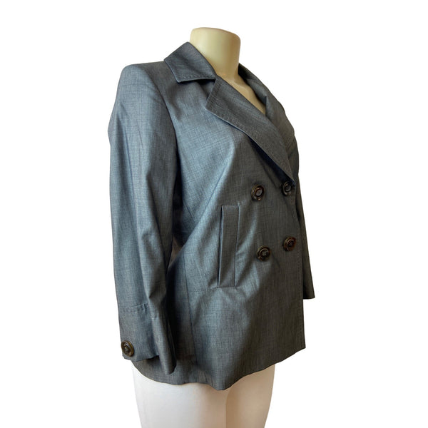 Gerard Darel Women's Grey Double Breasted Blazer Sz 36 (US 6) - NWT