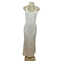 Ralph Lauren Elegant White Lace Sleeveless Maxi Dress With Racerback Size 6