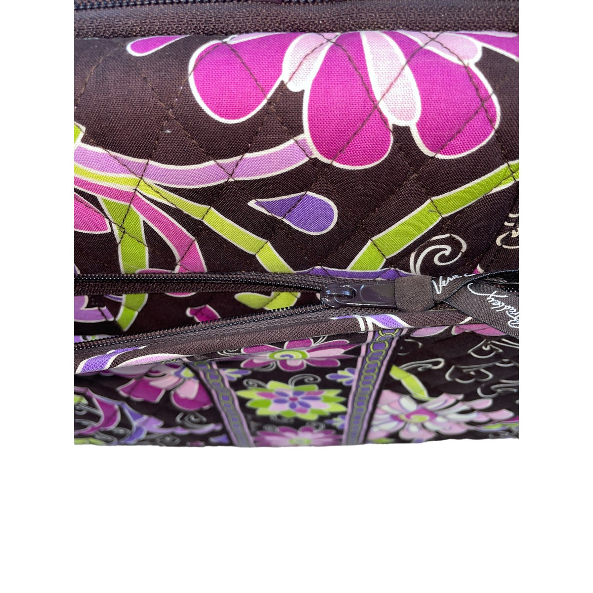 Vera Bradley Women's Brown Multicolor Floral Print Laptop Case Sz L