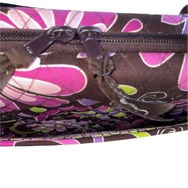 Vera Bradley Women's Brown Multicolor Floral Print Laptop Case Sz L