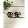 Vintage Gold Tone Knotted Clip On Earrings