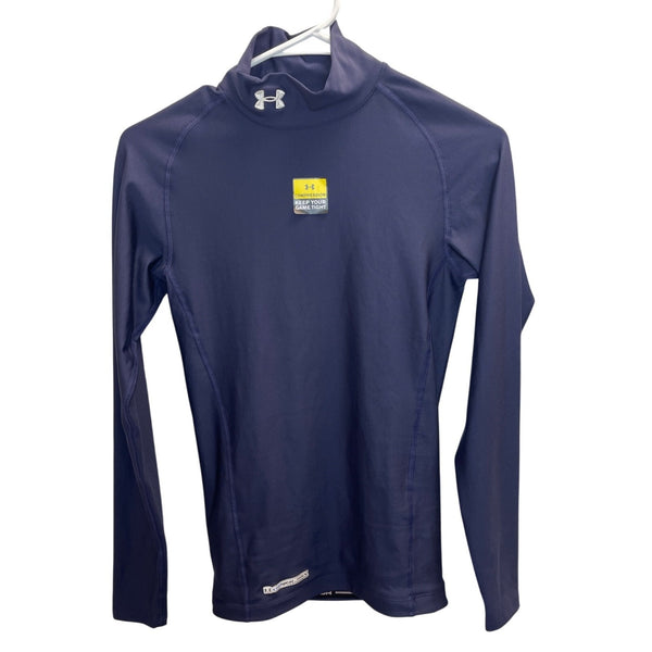 Under Armour Mens Navy ColdGear Compression Long Sleeve Shirt Size SP/MP- New