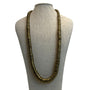 Vintage Women's Gold Tone Disc Bead Chain Necklace - 35in