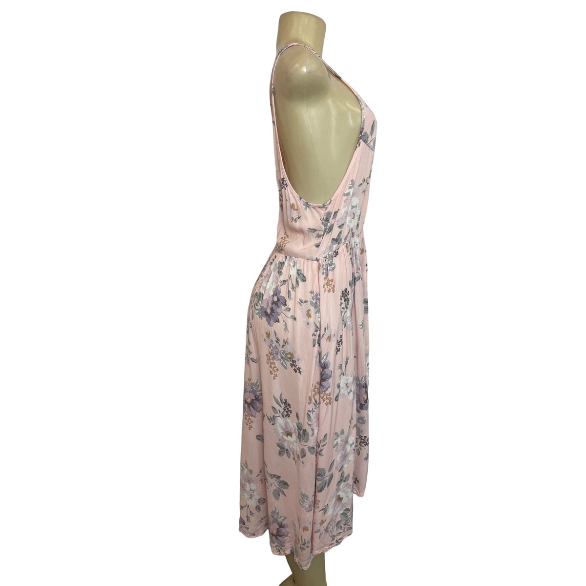 Torrid Women's Pink Floral Print Sleeveless Maxi Dress Sz 3