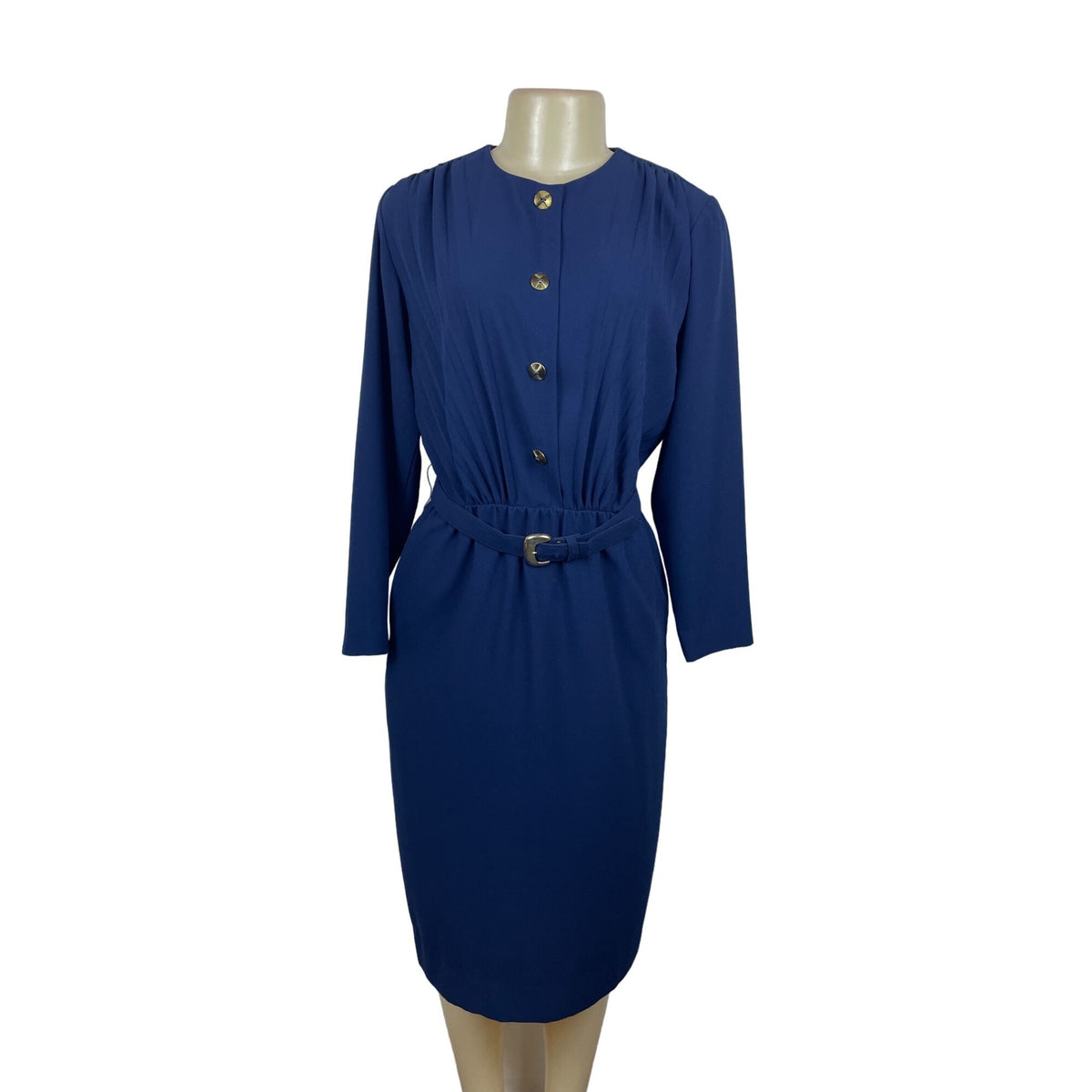 Vintage 80's Tanner Women's Royal Blue Sheath Dress Sz 8 (EUR 40)