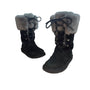 Ugg Women's Black Suede 1892 Montclair Snow Boots Sz 6