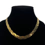 Vintage O.S. Avon Women's Gold Tone Braided Chain Necklace - 18.5in