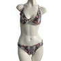 Zaful Black And Orange Snake Print Womens Bikini 2 Pieces Set Sz M - New