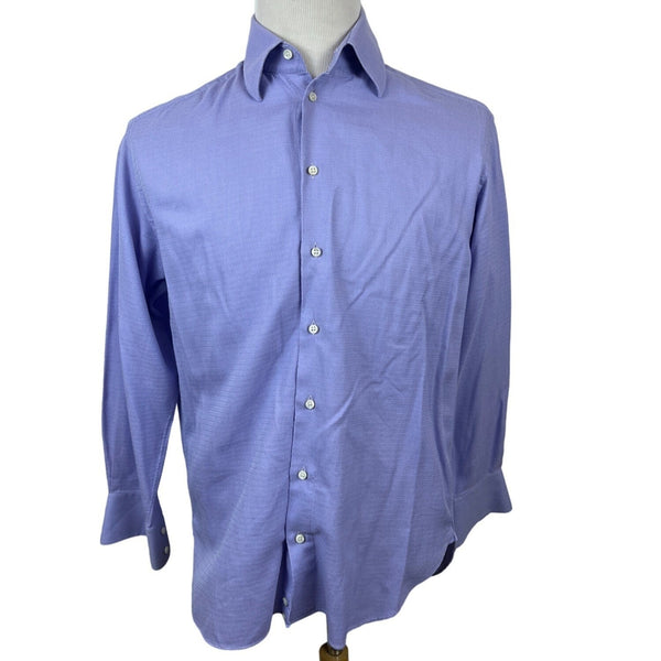 Armani Collezioni Men's Blue Button Up Long Sleeve Dress Shirt Sz 39/15 1/2