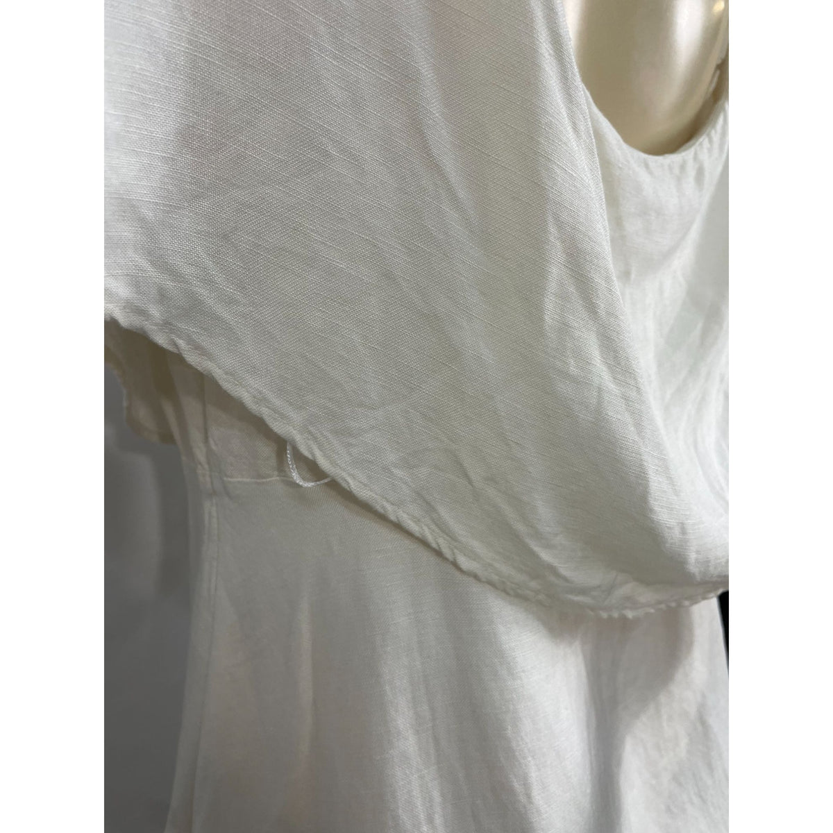 LOFT Women's Cream Off Shoulder Knee High Dress Sz 10 - NWT