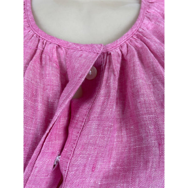 J. Crew Womens Pink Button-Front Blouse With Back Tie Closure Sz 4 - New