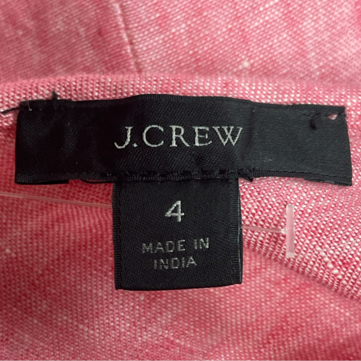 J. Crew Womens Pink Button-Front Blouse With Back Tie Closure Sz 4 - New