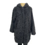 LOLA Women's Black Faux Fur Coat Size L