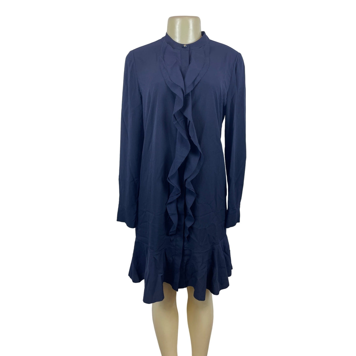 Tory Burch Women's Dark Blue Long Sleeve Dress Sz 6