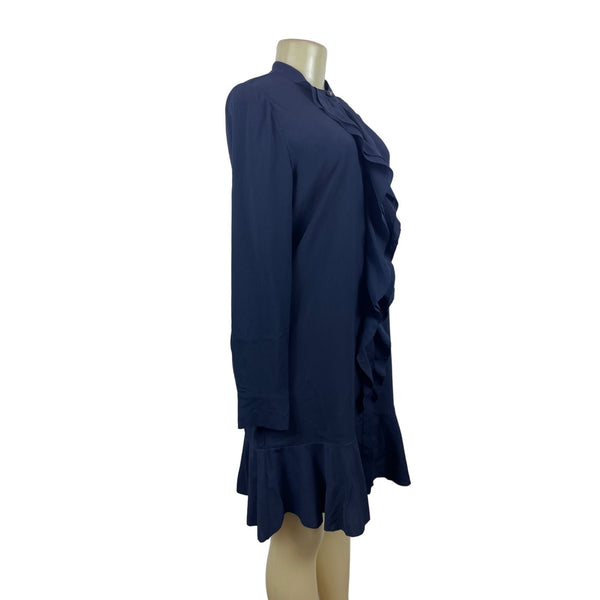 Tory Burch Women's Dark Blue Long Sleeve Dress Sz 6