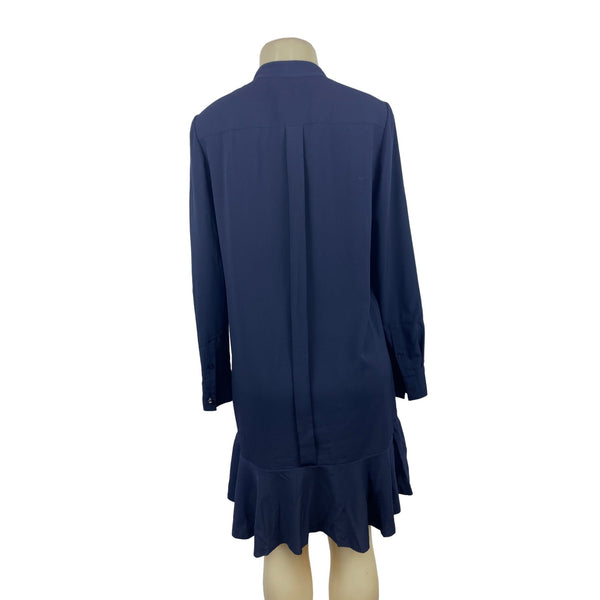 Tory Burch Women's Dark Blue Long Sleeve Dress Sz 6