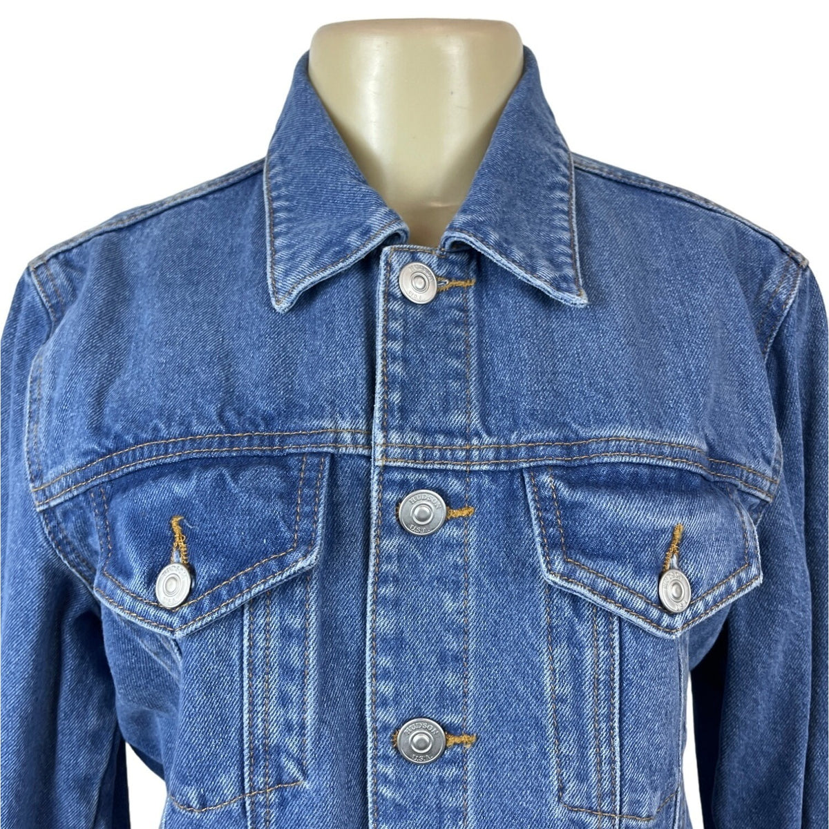 Hudson Women's Blue Denim Jacket Sz L/XL