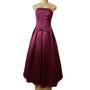 Vera Wang  Burgundy Red Strapless Gown Fall Evening Womens Formal Dress Sz 4