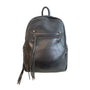 Kate & Alex Cuffaro Women's Black Faux Leather Backpack Bag Sz M