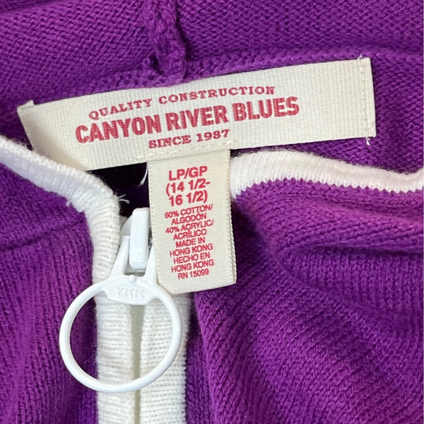 Canyon River Blues Youth Girl's Purple Hoodie Jacket Sz-  L/GP 14- 16