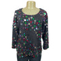 Design Options Womens Colorful Sequin Knit Sweater Size M