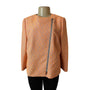 Akris Punto Women's Orange Modern  Knitted Fabric Jacket  Sz 14- NWT