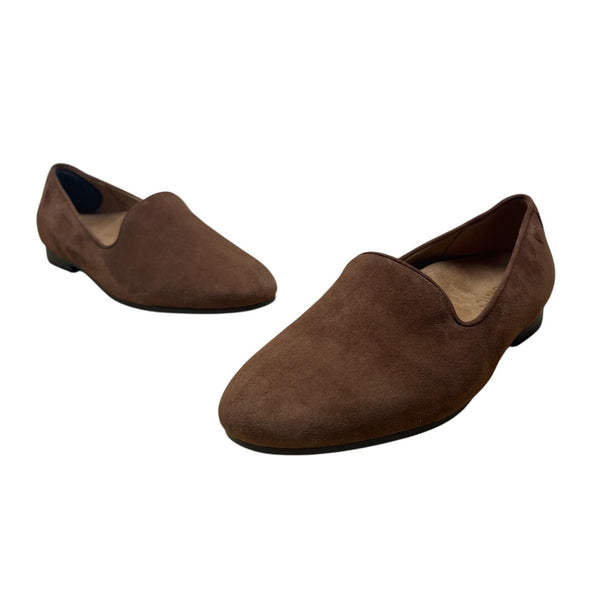 Vionic Womens Brown Suede Willa II Slip-On Comfortable Loafers Size 8.5 - New