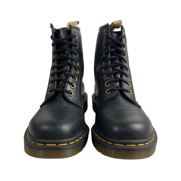 Dr Martens Women's Black Vegan Synthetic Leather Air Cushion Sole Boots Sz 8M