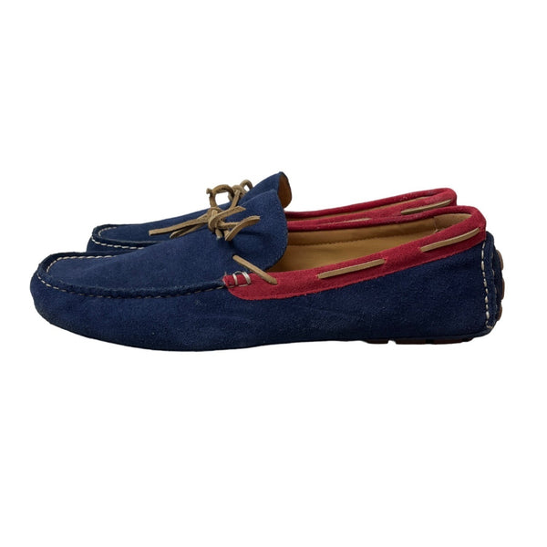 Johnston & Murphy Men's Navy & Red Suede Harman On Board Loafers Sz 12M - NWB