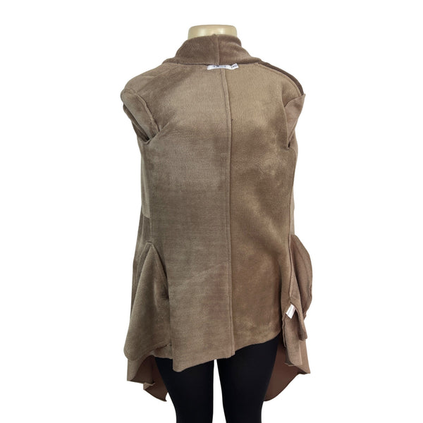 Lnk Landscape Womens Brown Open Front Cardigan Sz XS