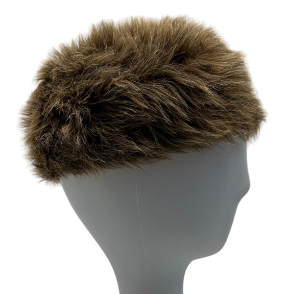 Vintage Unbranded Women's Brown Raccoon Fur Coontail Hat