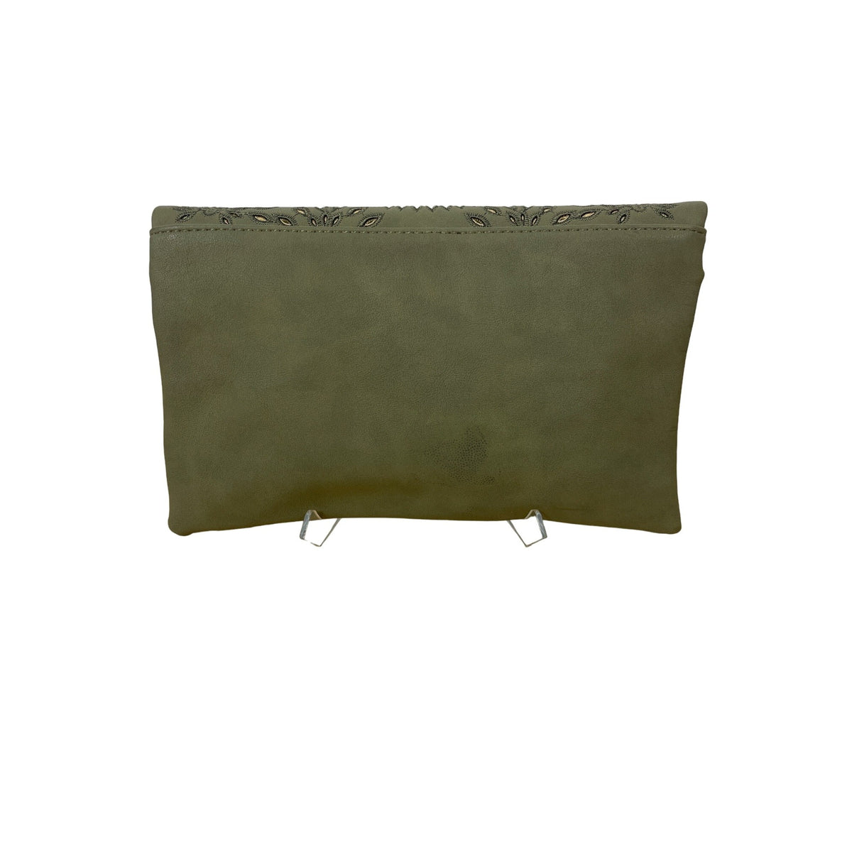 Olive Urban Expressions Vegan Leather Bag with Gold Chain